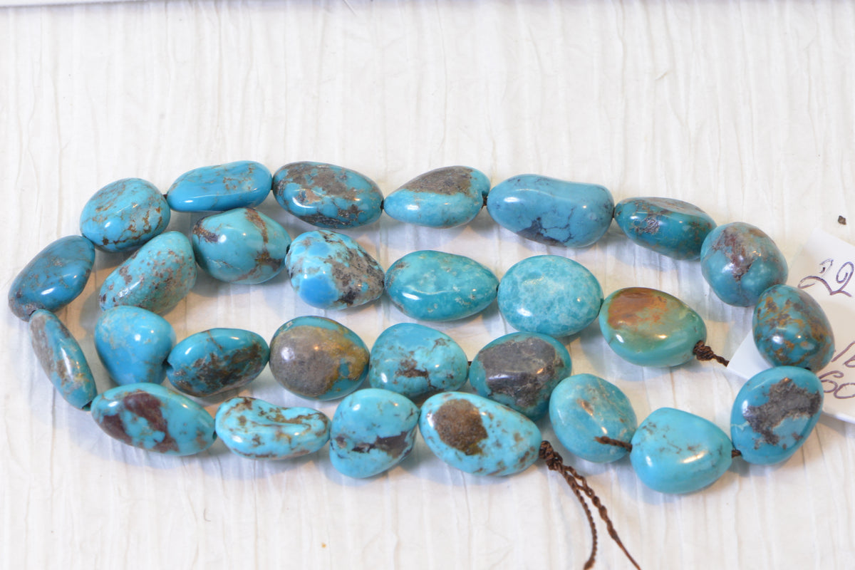 Royston Turquoise  Nugget Beads Natural Gemstone Beads Turquoise Jewelry Supplies