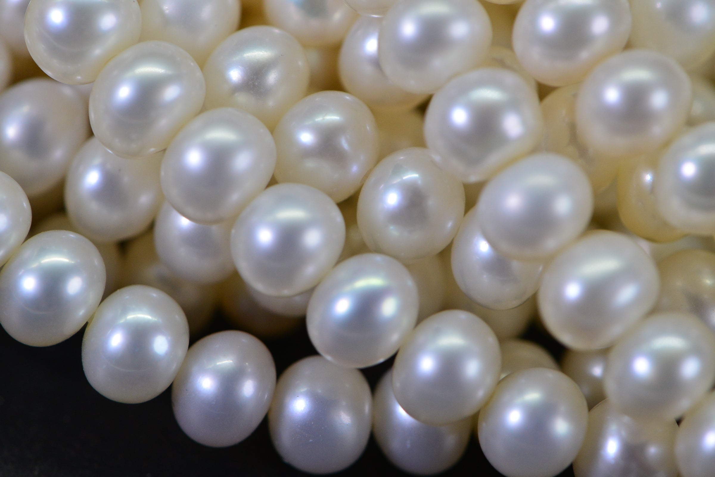 Genuine Freshwater Pearl Rondelle 5–5.5mm AAAD Excellent Luster White Ivory 15" Strand