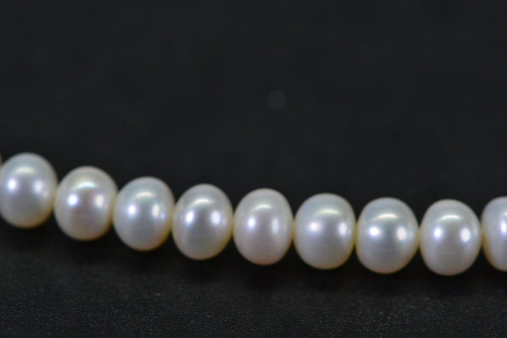 Semi-Round Freshwater Pearl Strand 5–6mm Potato Shape High Luster Full Strand