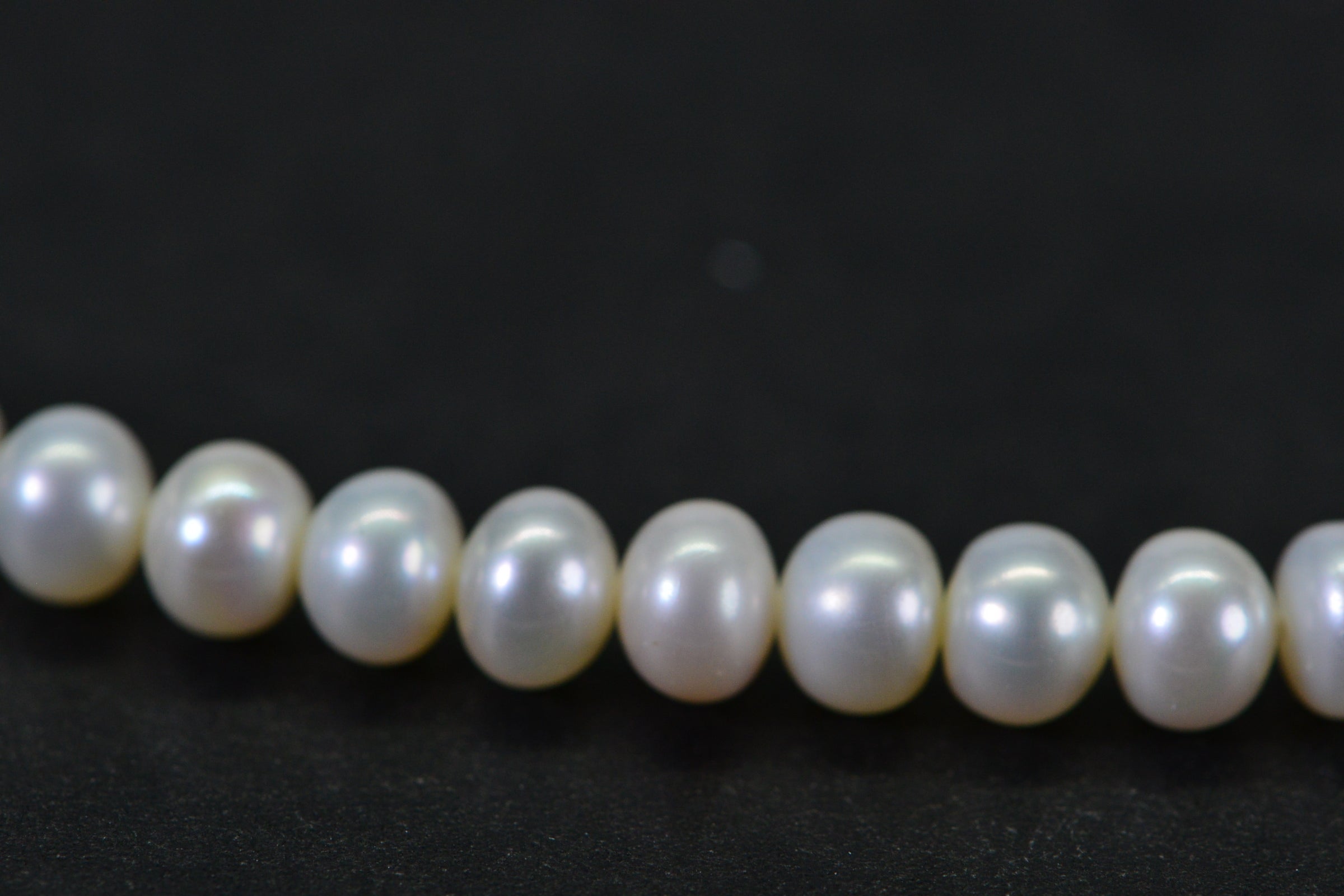 Semi-Round Freshwater Pearl Strand 5–6mm Potato Shape High Luster Full Strand
