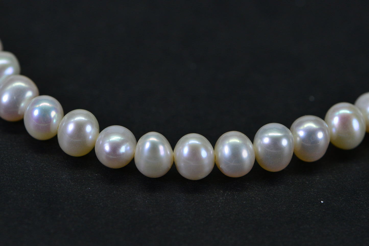 Semi-Round Freshwater Pearl Strand 5–6mm Potato Shape High Luster Full Strand