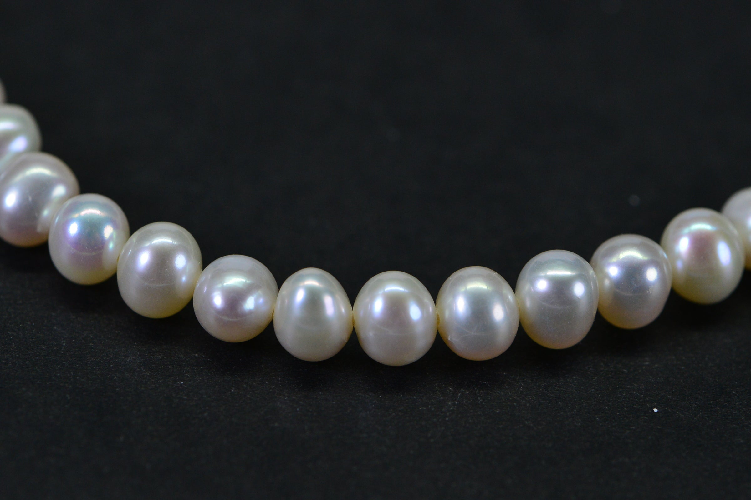 Semi-Round Freshwater Pearl Strand 5–6mm Potato Shape High Luster Full Strand