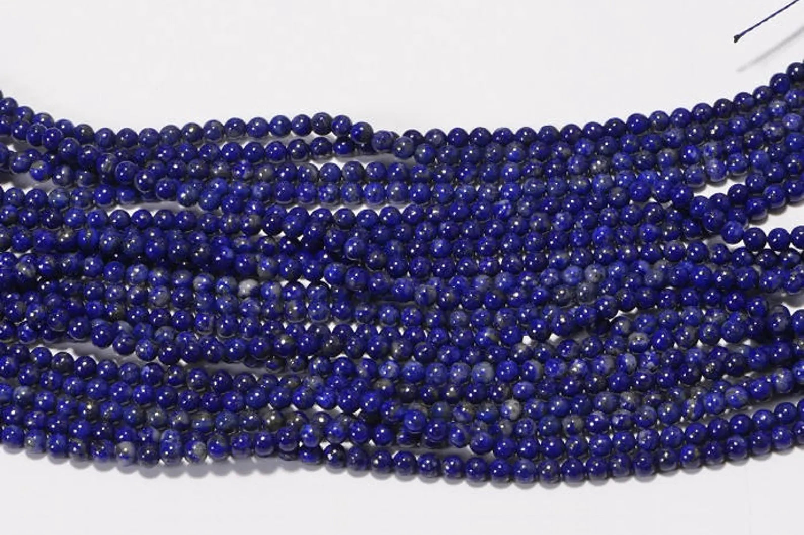 Natural Lapis Lazuli Tiny beads 3mm full Strand