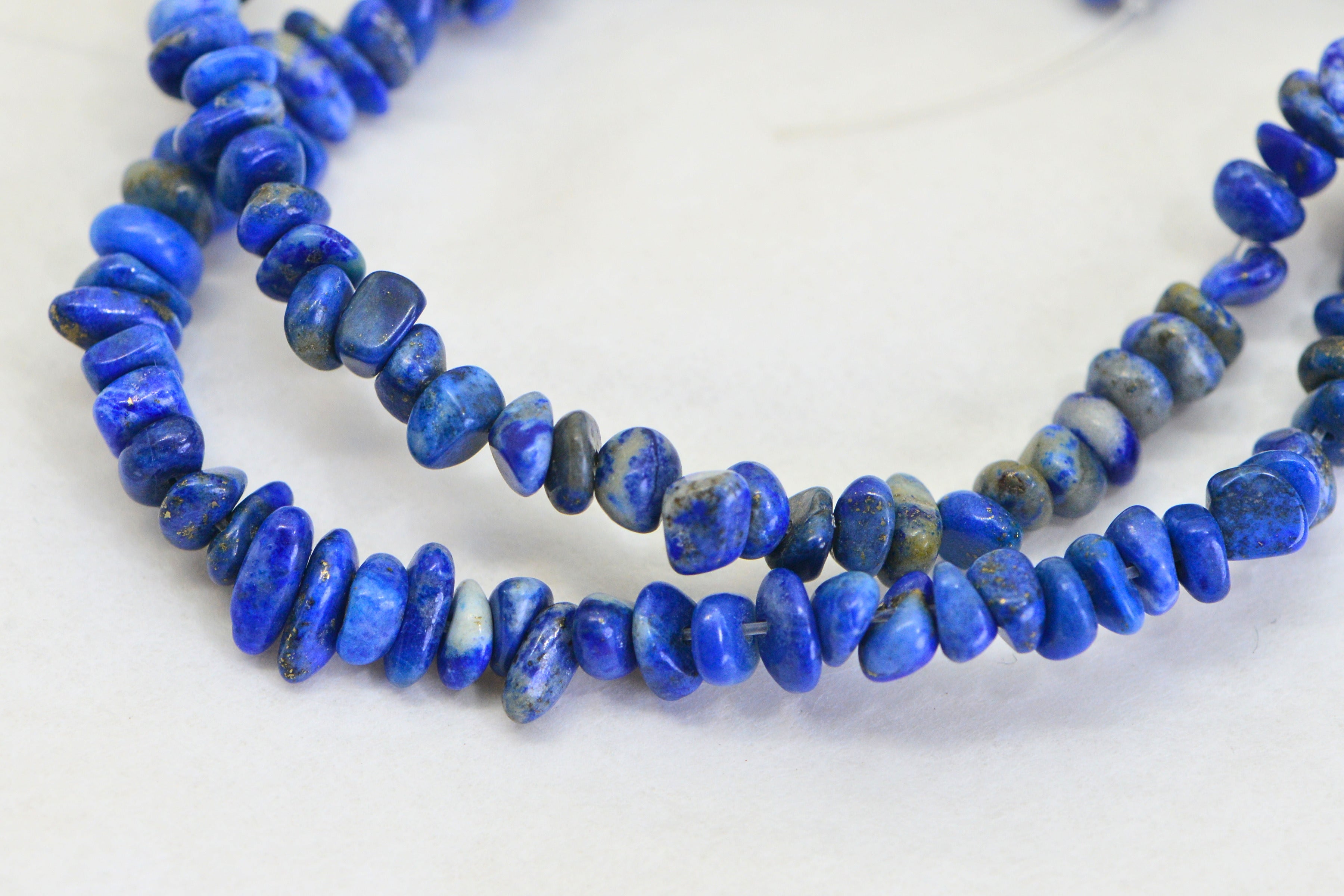 Natural Lapis Lazuli Nugget Beads – AA Quality