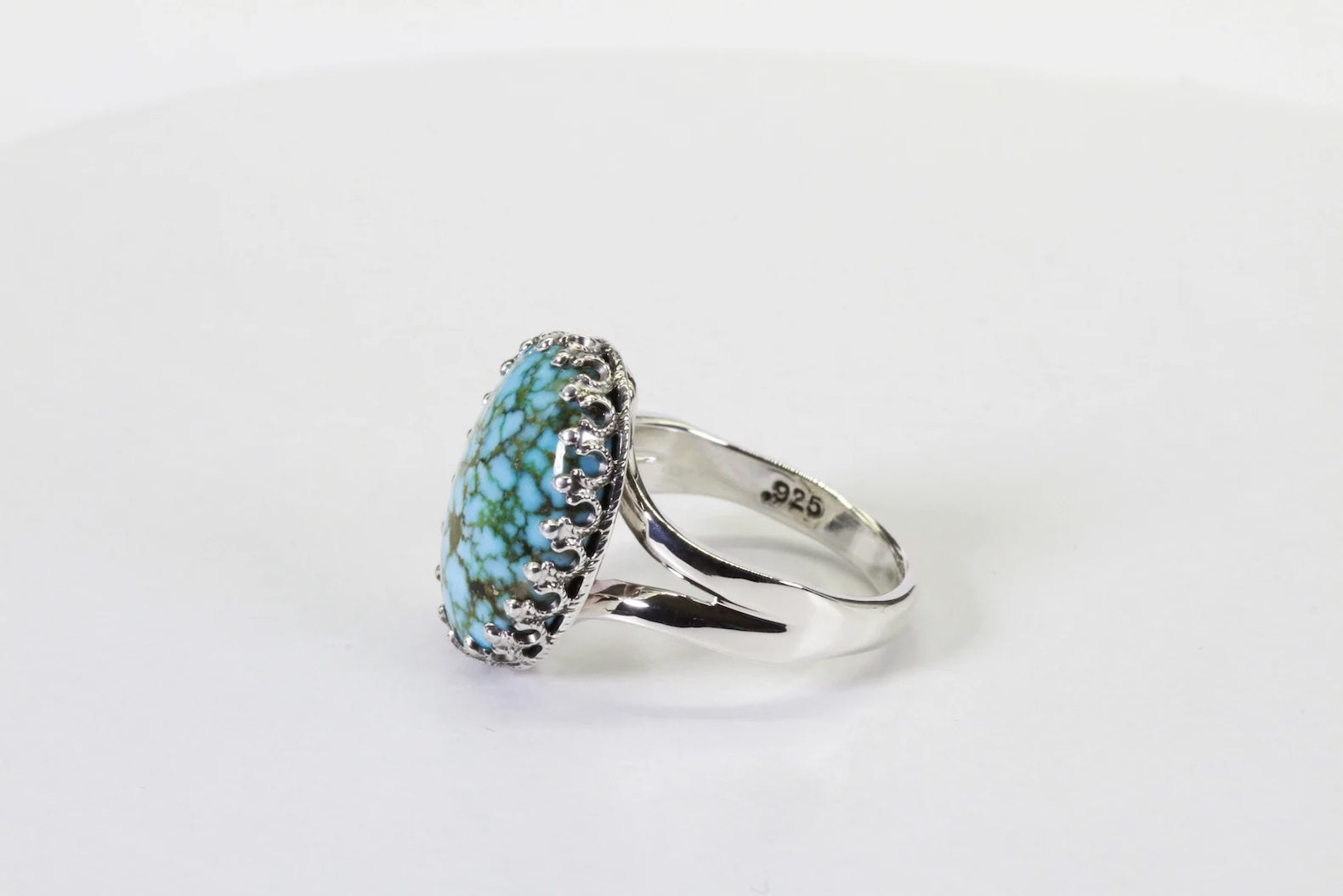 Kingman Turquoise Ring Sterling Silver Ring Handmade Jewelry Gemstone Jewelry Gemstone Pendants