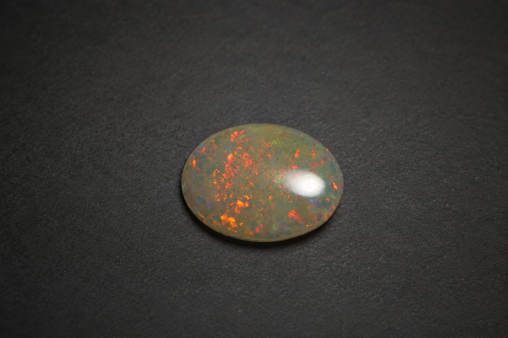 Crystal Opal Solid White Australian Opal Cabochon Coober Pedy Natural Opal Gemstone