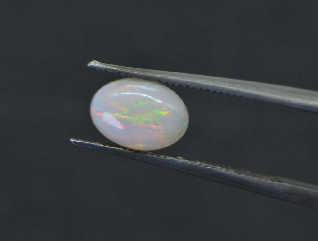 Australian White Solid Opal Oval Cabochon 7X5mm Opal for ring earrings