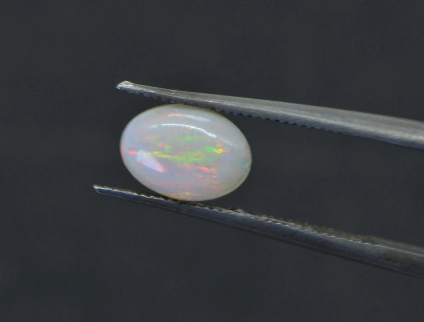 Australian White Solid Opal Oval Cabochon 7X5mm Opal for ring earrings