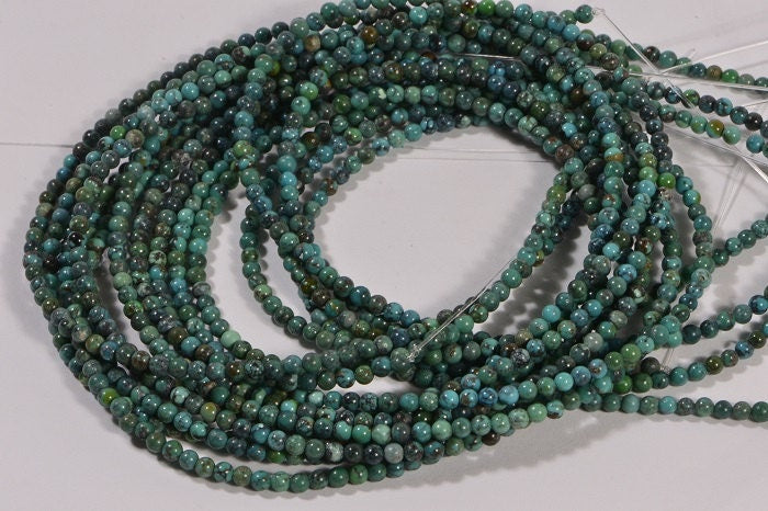 3mm Turquoise Full Strand Beads  Natural Gemstone Beads Jewelry Making Supplies