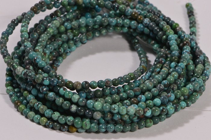 3mm Turquoise Full Strand Beads  Natural Gemstone Beads Jewelry Making Supplies