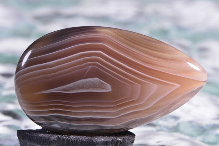 Botswana Agate 35x20x5.1mm Natural Gemstones Cabochons Agate Cabs