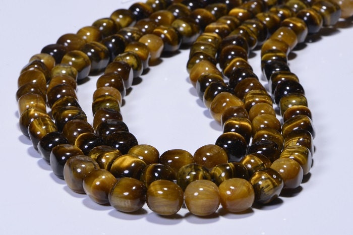 Tiger Eye 8x8mm Nuggets Natural Gemstone Bead Craft Supplie Jewelry Making