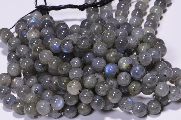Labradorite Beads Round 8 mm Natural Gemstone Beads Jewelry Making Supplies