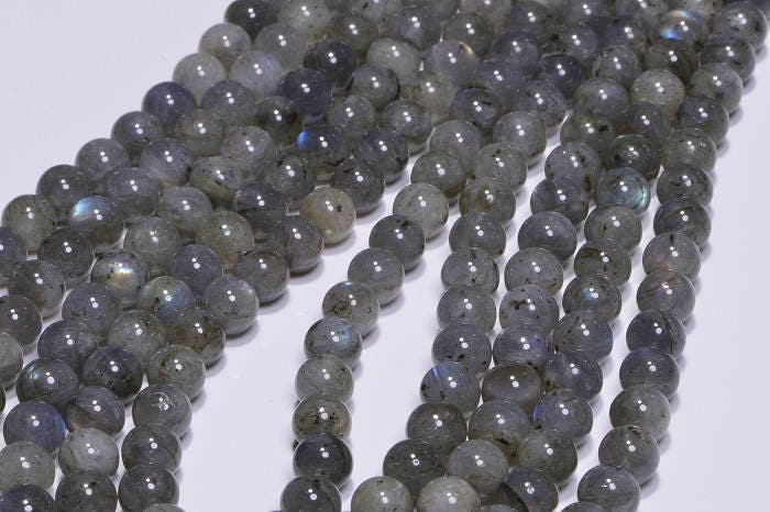 Labradorite Beads Round 8 mm Natural Gemstone Beads Jewelry Making Supplies