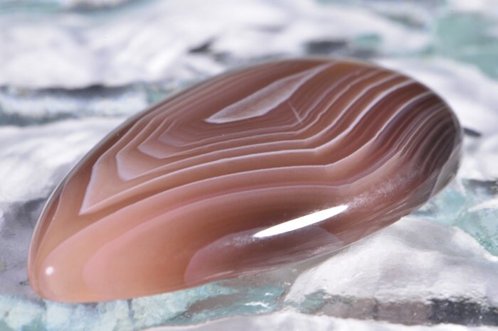 Botswana Agate 35x20x5.1mm Natural Gemstones Cabochons Agate Cabs