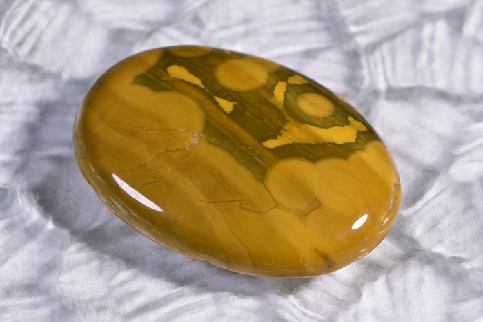 Kambamby Ocean Jasper Cabochon: Oval Gemstone (30x22x5.3mm)