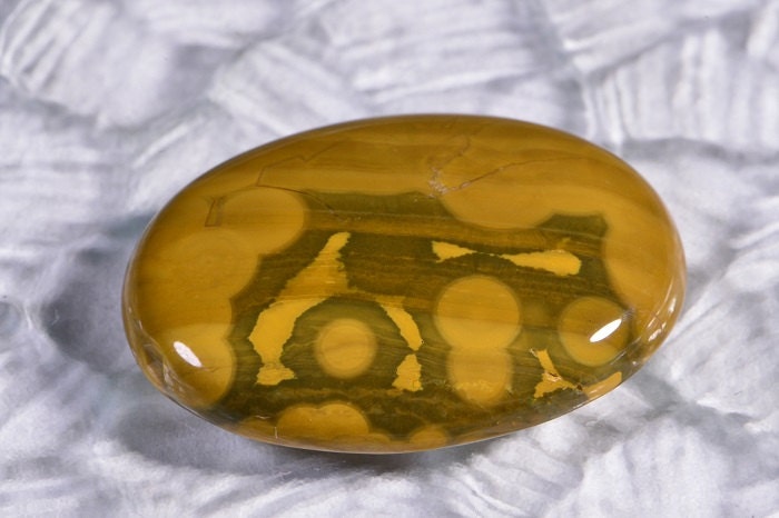 Kambamby Ocean Jasper Cabochon: Oval Gemstone (30x22x5.3mm)