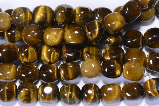 Tiger Eye 8x8mm Nuggets Natural Gemstone Bead Craft Supplie Jewelry Making