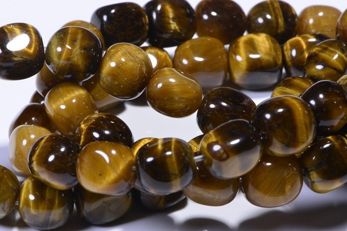 Tiger Eye 8x8mm Nuggets Natural Gemstone Bead Craft Supplie Jewelry Making