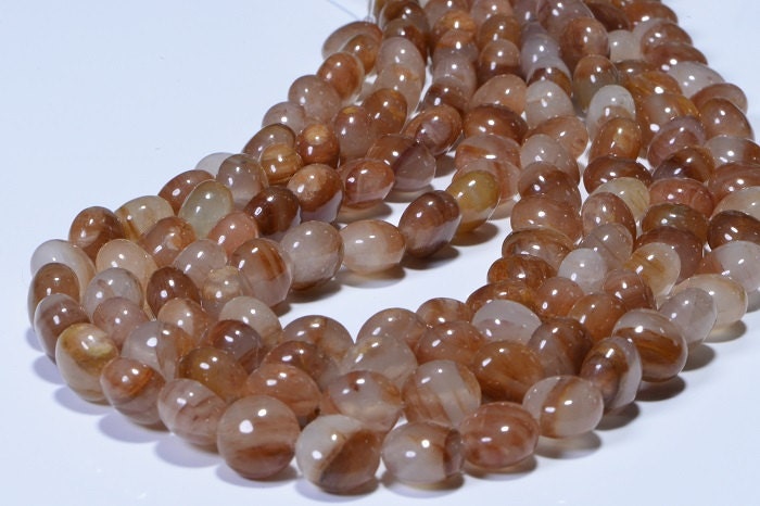 Brown Onyx  10.3x10x7mm Beads 8" inch Strand Natural Gemstone Beads Jewelry Making Supplies