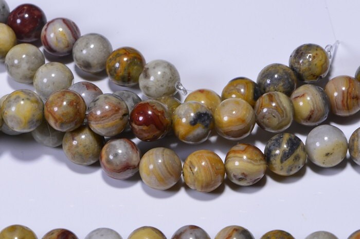 Crazy Lace Agate Beads: 8.5mm Gemstone Jewelry Making Supplies