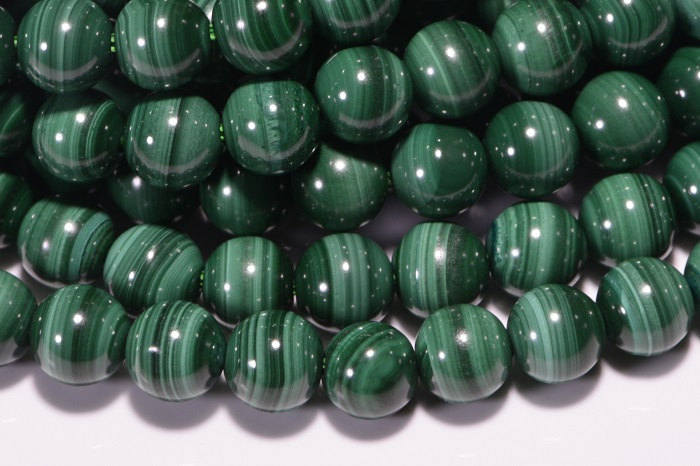 Natural Malachite Beads: AAA Grade Gemstone Jewelry Supplies, 5.3mm