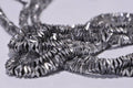 Faceted Hematite Square Beads: Metallic Gemstone Strand