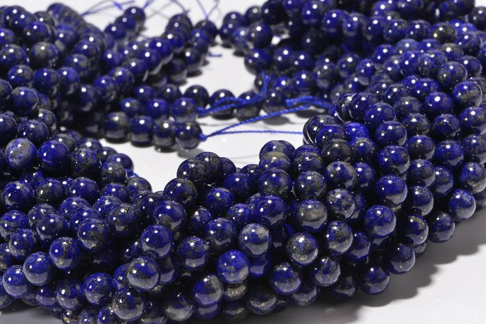 Lapis Lazuli  6.3mm 16" inch Strand Natural Gemstone Beads Bead Supplies Jewelry Making Supplies
