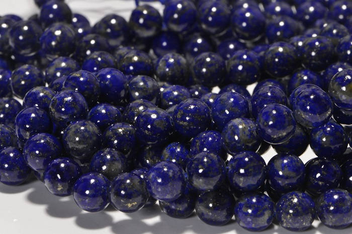 Lapis Lazuli  6.3mm 16" inch Strand Natural Gemstone Beads Bead Supplies Jewelry Making Supplies