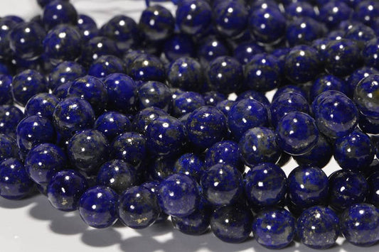 Lapis Lazuli  6.3mm 16" inch Strand Natural Gemstone Beads Bead Supplies Jewelry Making Supplies