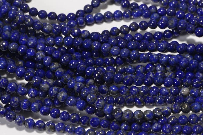 Royal Blue Lapis Lazuli Beads: 3.3mm Gemstone Jewelry Supplies