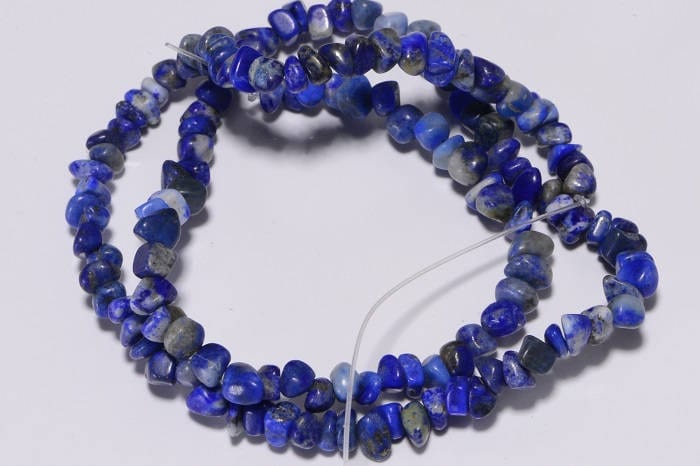 Lapis Lazuli Nugget Strand: Deep Blue Gemstone Beads (15.5" Inch)