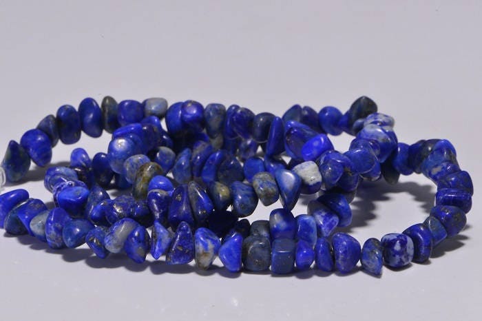 Lapis Lazuli Nugget Strand: Royal Blue Gemstone Beads