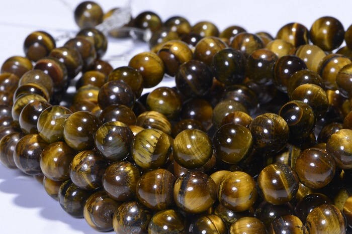 Tiger Eye 8mm Beads Natural Gemstone Bead Craft Supplies Jewelry Making