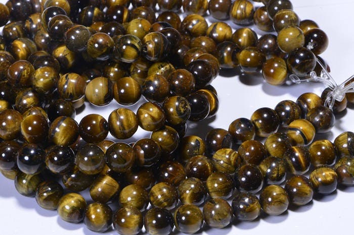 Tiger Eye 8mm Beads Natural Gemstone Bead Craft Supplies Jewelry Making