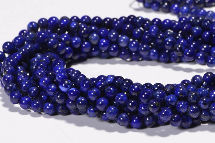 Royal Blue Lapis Lazuli Beads: 4.3mm Gemstone Jewelry Making Supplies