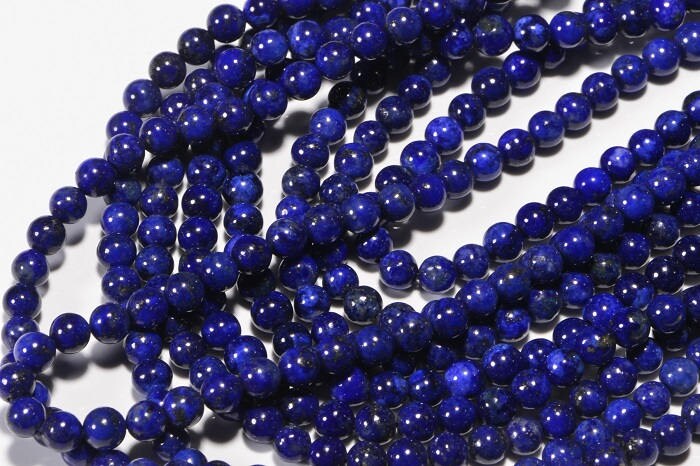 Royal Blue Lapis Lazuli Beads: 4.3mm Gemstone Jewelry Making Supplies