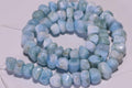 AAA Larimar Nugget Beads: Dominican Gemstone Strand, 16 Inch