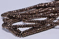 Faceted Hematite Rondelle Beads: Metallic Copper Gemstone Strand