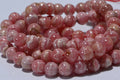 Rhodochrosite Natural Round Smooth Gemstone Beads 7mm ,