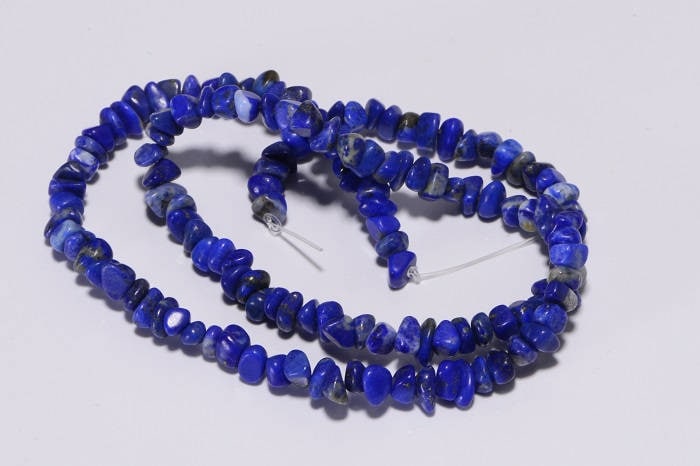 5mm Royal Blue Lapis Lazuli Nugget Beads: Jewelry Making Supplies