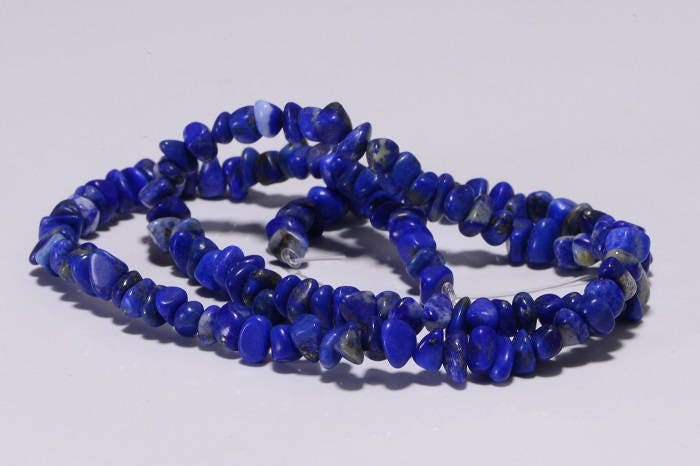 5mm Royal Blue Lapis Lazuli Nugget Beads: Jewelry Making Supplies