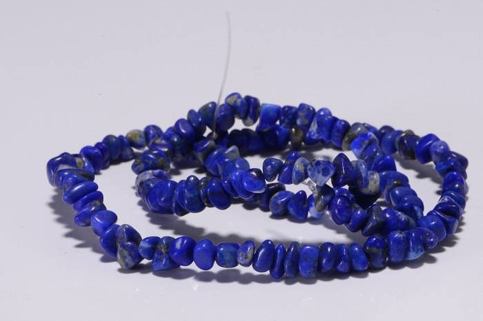 5mm Royal Blue Lapis Lazuli Nugget Beads: Jewelry Making Supplies
