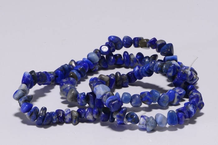 Lapis Lazuli Nugget Strand: Deep Blue Gemstone Beads (15.5" Inch)