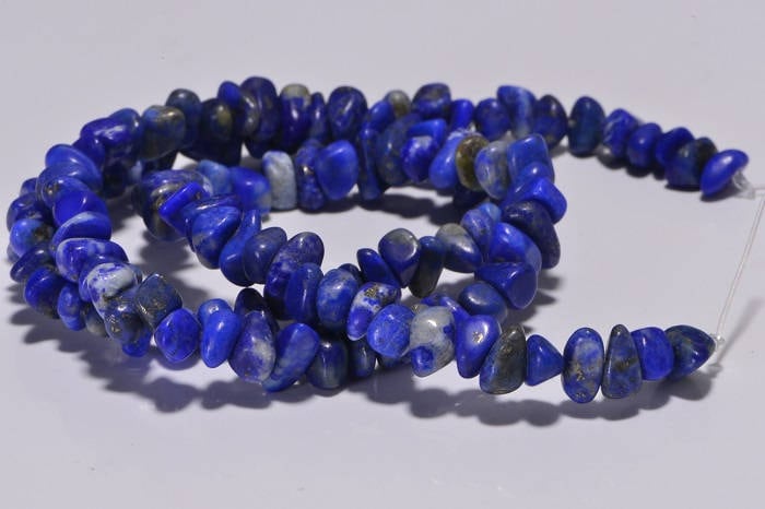 Lapis Lazuli Nugget Strand: Royal Blue Gemstone Beads