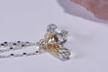Crystal Briolette Pendant: Wire Wrapped Bridesmaid Jewelry Gift
