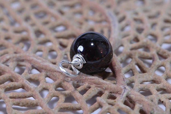 Garnet  Beads 6 mm Wire Wrapped Head Pin Silver wire