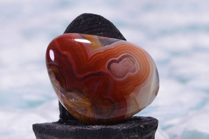 Crazy Lace Agate Cabochon: Freeform Gemstone for Pendant or Ring