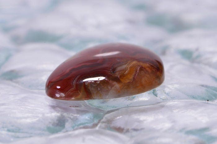 Crazy Lace Agate Cabochon: Freeform Gemstone for Pendant or Ring