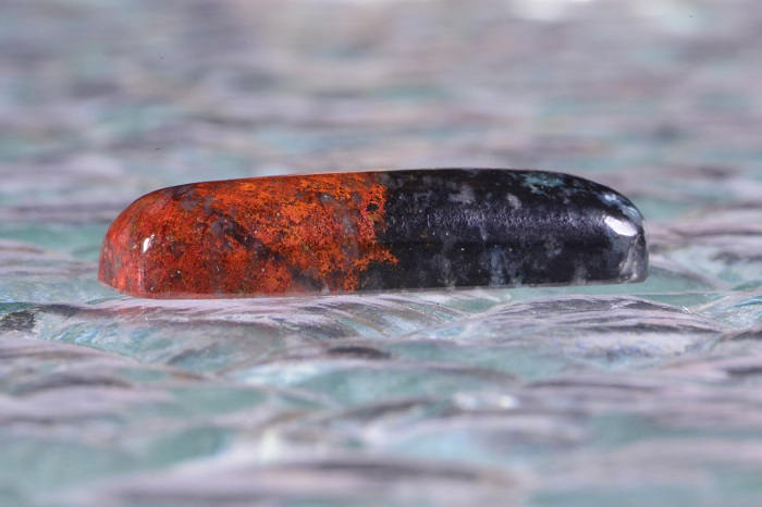 Sonora Sunrise Cabochon: Cuprite Gemstone Rough (29x10.3x5.8mm)